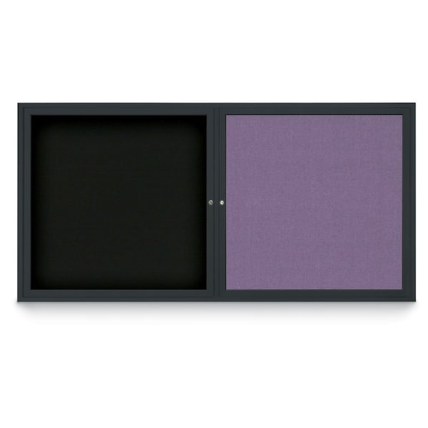Corkboard, 72"x36", Black/Black